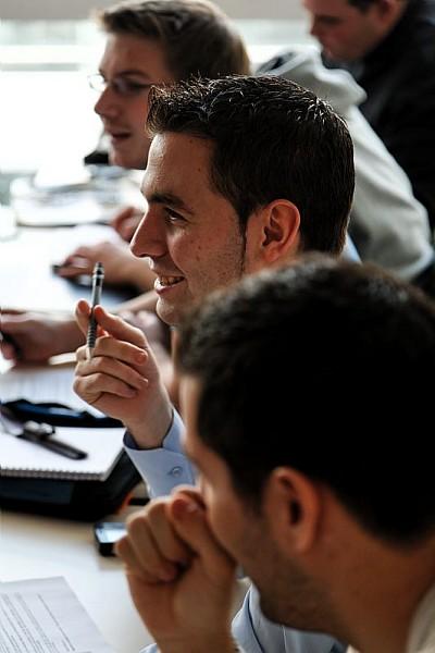 Auditeurs en cours &agrave; la Maison de l'Alternance &agrave; Saint-Denis.