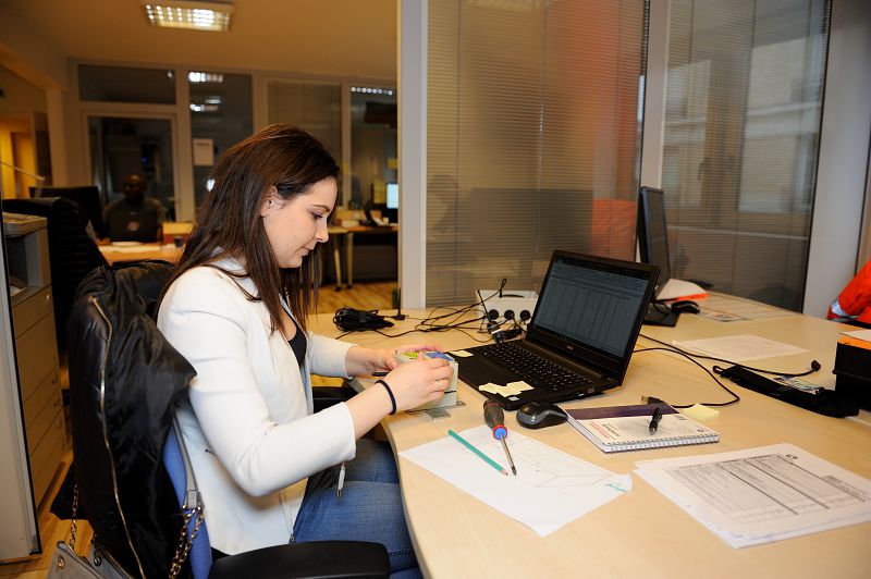 Anne-Sophie, eleve ingenieure en entreprise.