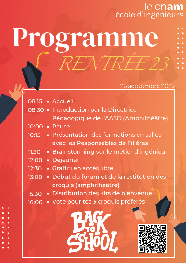 Programme rentrée école d'ingénieurs